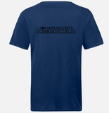SoundsLikeVinyl Standard Logo T-Shirt (Dark Blue)