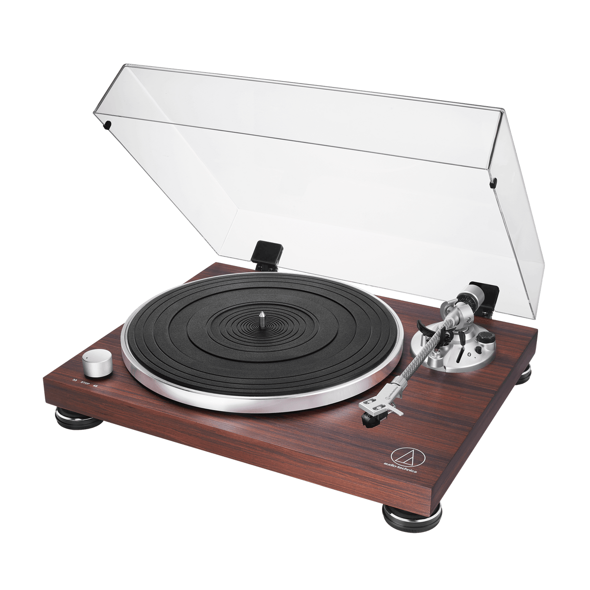 Audio-Technica AT-LPW50PB Fully Manual Belt-Drive Turntable Bundle