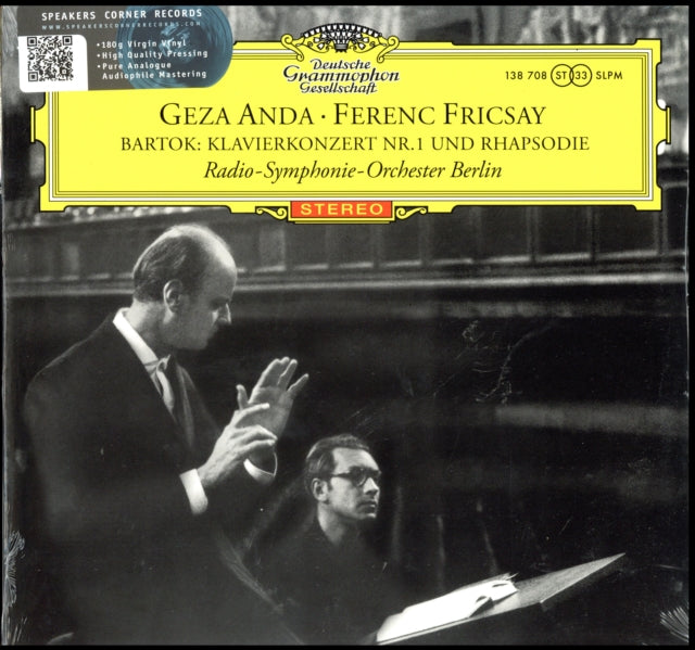 ANDA,GEZA BARTOK PIANO CONCERTO NO. 1 (Vinyl LP) SoundsLikeVinyl