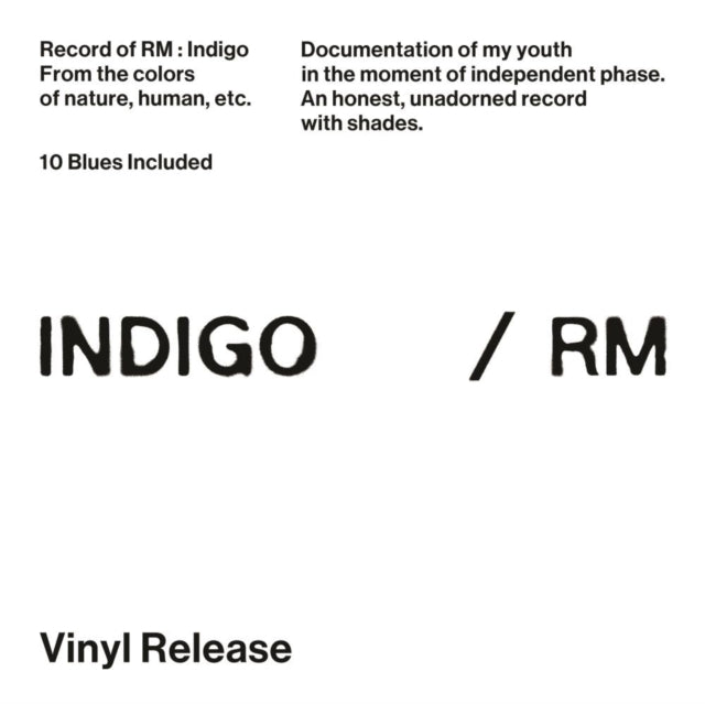 RM (BTS) - INDIGO (Vinyl LP) – SoundsLikeVinyl