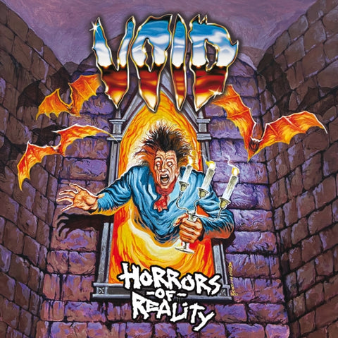 VOID - HORRORS OF REALITY (OPAQUE ORANGE WITH PURPLE & WHITE SPLATTER VI