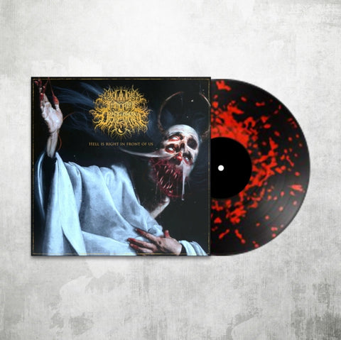 IMMORTAL DISFIGUREMENT - HELL IS RIGHT IN FRONT OF US (BLACK WITH RED SPLATTER VINYL) (Vinyl LP)