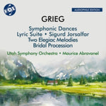GRIEG / ABRAVANEL / UTAH SYMPHONY ORCHESTRA - SYMPHONIC DANCES OP. 64 BRIDAL PROCESSION (Music CD)