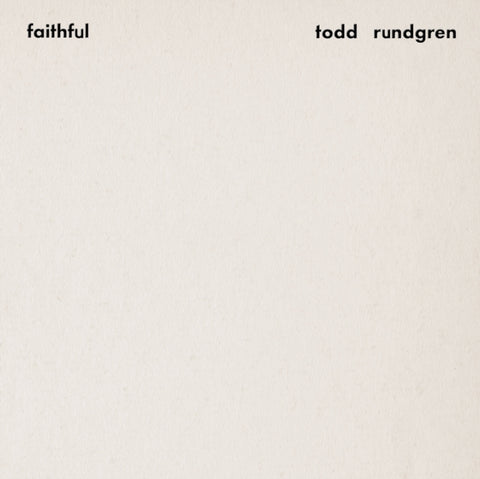 RUNDGREN,TODD - FAITHFUL (2LP/CLEAR GOLD VINYL/PREMIUM SOUND EDITION/GATEFOLD) (Vinyl LP)