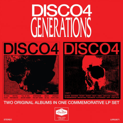 HEALTH - GENERATIONS EDITION: DISCO4 - PART I & DISCO4 - PART II (2LP) (Vinyl LP)