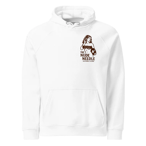 TheNudeNeedle Logo & Sexy Design White Hoodie (Unisex)