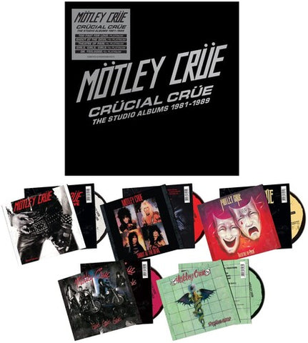 MOTLEY CRUE - CRUCIAL CRUE - THE STUDIO ALBUMS 1981-1989 (LIMITED EDITION/5CD BOX SET)