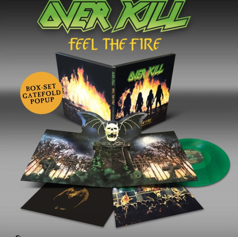 OVERKILL - FEEL THE FIRE (GREEN VINYL/POP UP) (Vinyl LP)