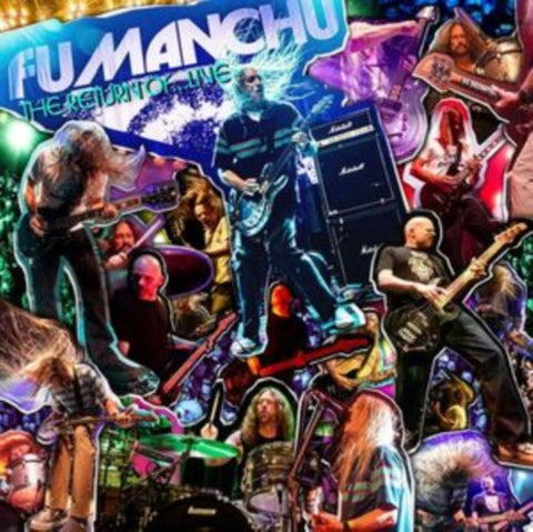 FU MANCHU - RETURN OF...LIVE (WHITE W/ BLUE, PURPLE & ORANGE SPLATTER VINYL) (Vinyl LP)