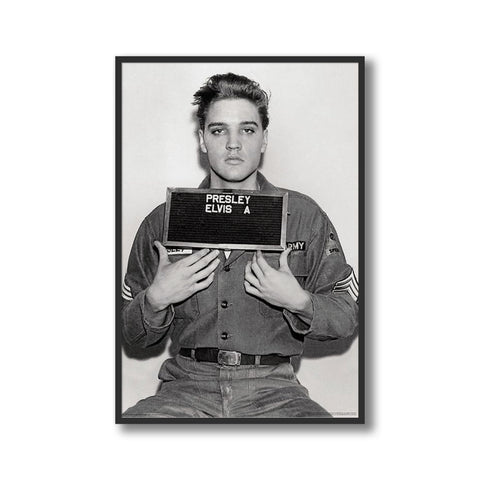 Elvis Presley Military Enlistment Photo