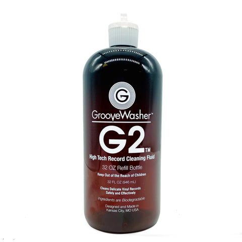 GrooveWasher G2 Record Cleaning Fluid (32 oz Refill Bottle)
