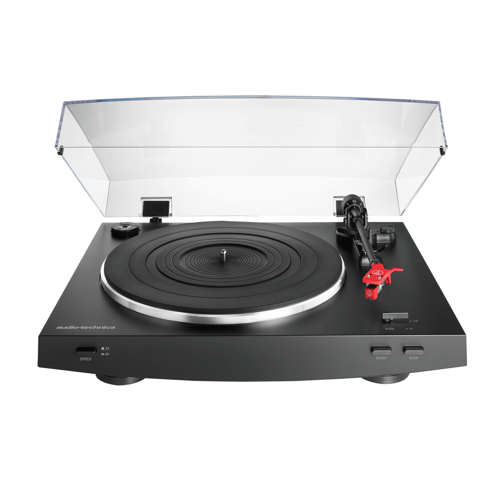  Audio-Technica AT-LP60X-BK Fully Automatic Belt-Drive Stereo  Turntable, Black, Hi-Fi, 2 Speed, Dust Cover, Anti-Resonance, Die-Cast  Aluminum Platter : Electronics
