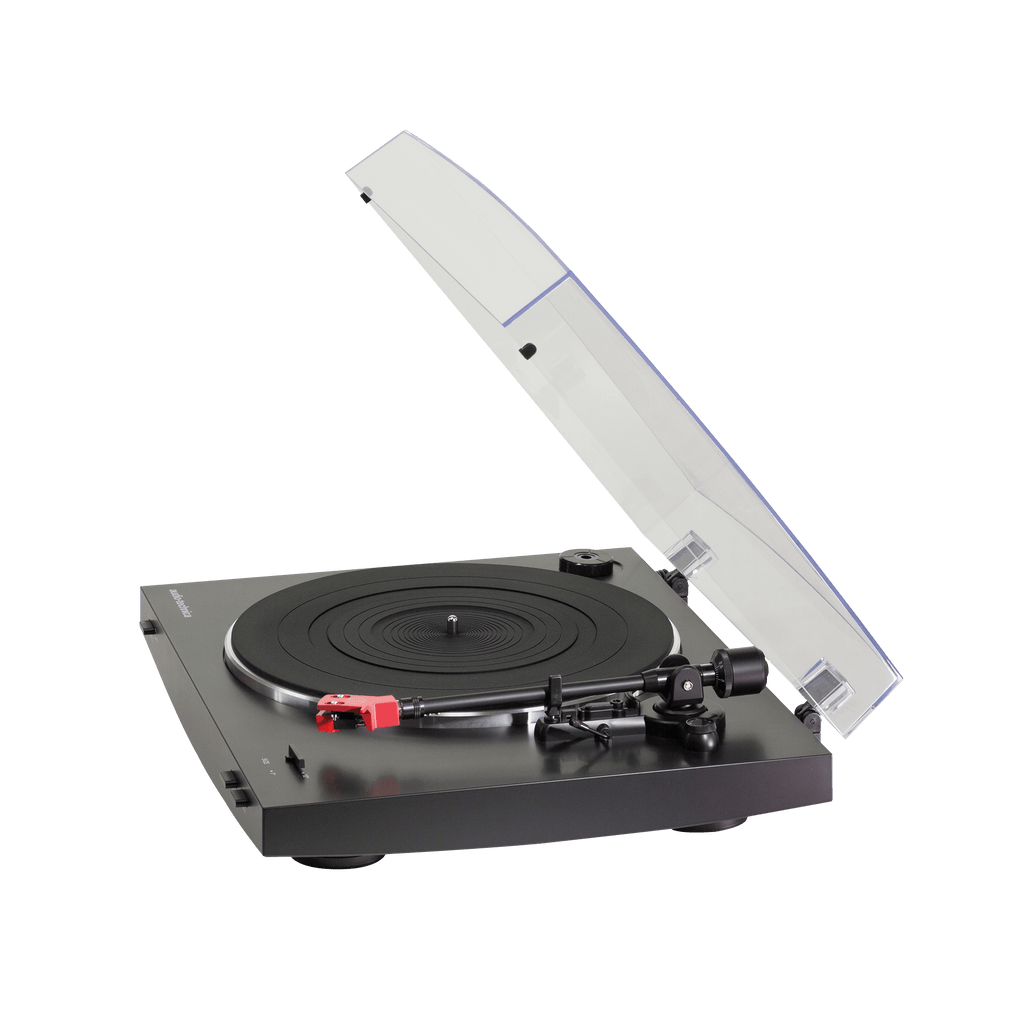  Audio-Technica AT-LP60X-BK Fully Automatic Belt-Drive Stereo  Turntable, Black, Hi-Fi, 2 Speed, Dust Cover, Anti-Resonance, Die-Cast  Aluminum Platter : Electronics