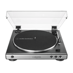 Audio-Technica AT-LP60X Fully Automatic Belt-Drive Turntable - Gun Metal Silver (AT-LP60X-GM)