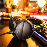 Audio-Technica High-Fidelity Closed-Back Gaming Headset - Black (ATH-GL3)