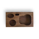 GrooveWasher Hardwood Display Block + 2 oz G2 Fluid Bottle