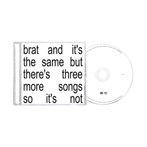 CHARLI XCX - BRAT & IT'S THE SAME BUT THERE'S THREE MORE SONGS SO IT'S NOT (Music CD)