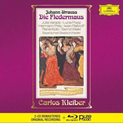 KLEIBER,CARLOS; BAYERISCHES STAATSORCHESTER - STRAUSS - DIE FLEDERMAUS (2 CD/BLU-RAY AUDIO)
