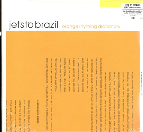 JETS TO BRAZIL - ORANGE RHYMING DICTIONARY (2LP/180G) (Vinyl LP)