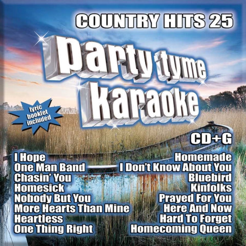 PARTY TYME KARAOKE - COUNTRY HITS 25 (CD+G)