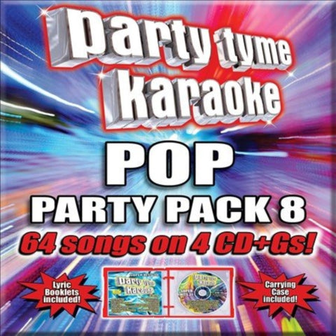 PARTY TYME KARAOKE - POP PARTY PACK 8 (4 CD)(64-SONG PARTY PACK)
