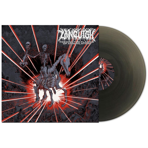 LANGUISH - FEEDING THE FLAMES OF ANNIHILATION (BLACK ICE VINYL) (Vinyl LP)
