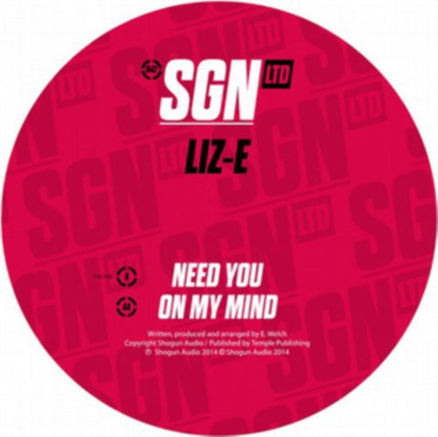 LIZ-E - NEED YOU/ON MY MIND (Vinyl LP)