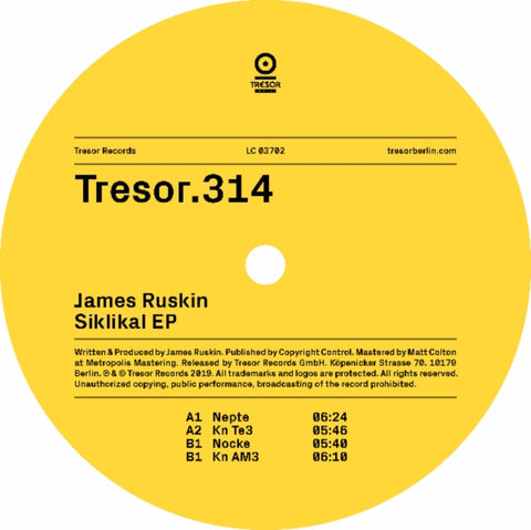 RUSKIN,JAMES - SIKLIKAL EP (Vinyl LP)