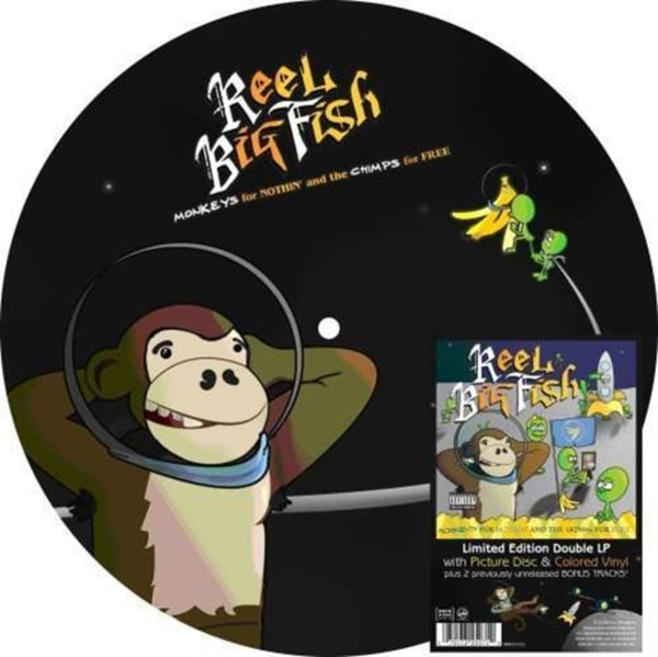 Reel Big Fish Monkeys For Nothin' & The Chimps For Free UK 2-LP vinyl record  set (Double LP Album) (424457)