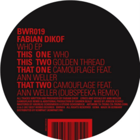 DIKOF,FABIAN - WHO EP (Vinyl LP)