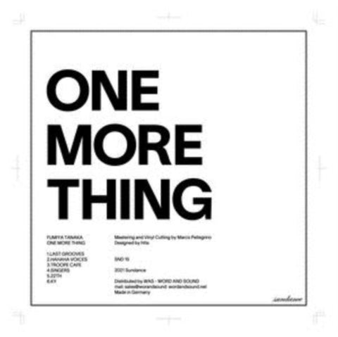 TANAKA,FUMIYA - ONE MORE THING (FIRST PART) (Vinyl LP)