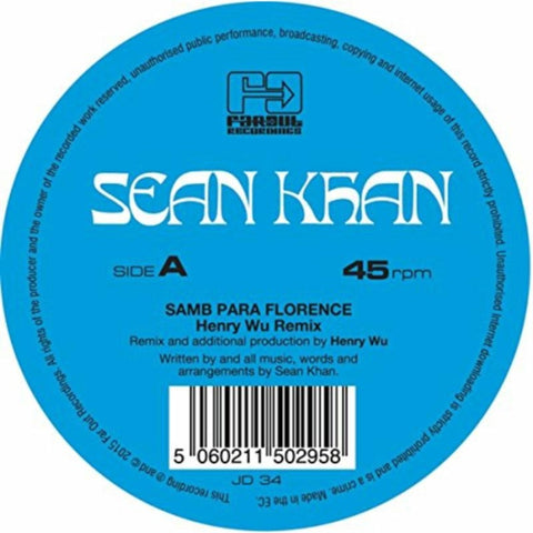 KHAN,SEAN - SAMBA PARA FLORENCE/THINGS TO SAY (REMIXES) (Vinyl LP)