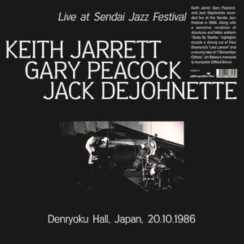 JARRETT,KEITH - LIVE AT SENDAI JAZZ FESTIVAL, DENRYOKU HALL, JAPAN, 20.10.1986 (Vinyl LP)