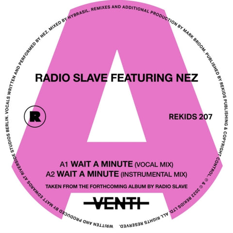 RADIO SLAVE FEAT. NEZ - WAIT A MINUTE (Vinyl LP)
