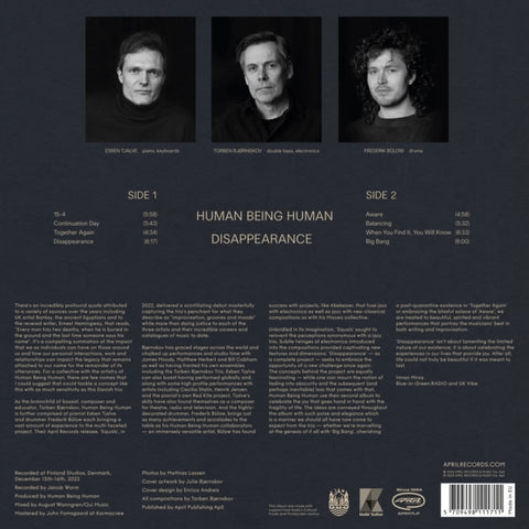 HUMAN BEING HUMAN - DISAPPEARANCE (Vinyl LP)