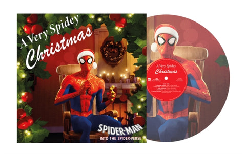 VARIOUS ARTISTS - VERY SPIDEY CHRISTMAS (SIDE A-CLEAR/SIDE B-PICTURE DISC 10 INCH VINYL)